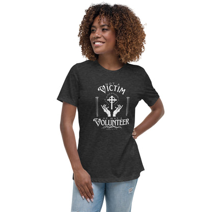 Not A Victim (White Design) Women's Relaxed T-Shirt