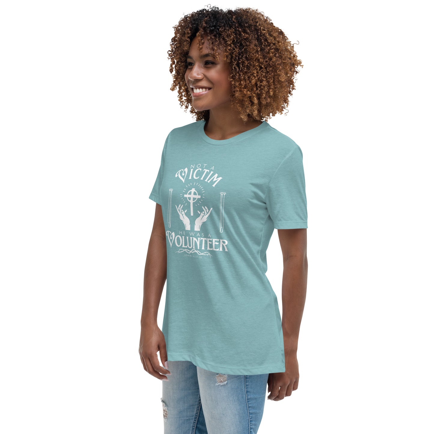 Not A Victim (White Design) Women's Relaxed T-Shirt