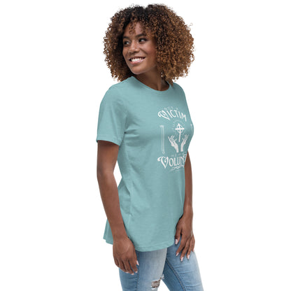 Not A Victim (White Design) Women's Relaxed T-Shirt