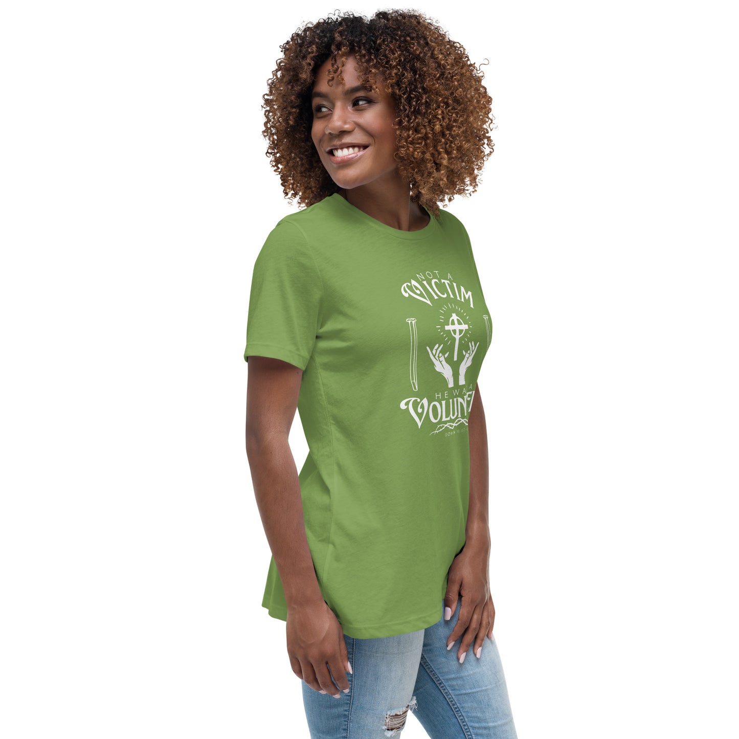 Not A Victim (White Design) Women's Relaxed T-Shirt