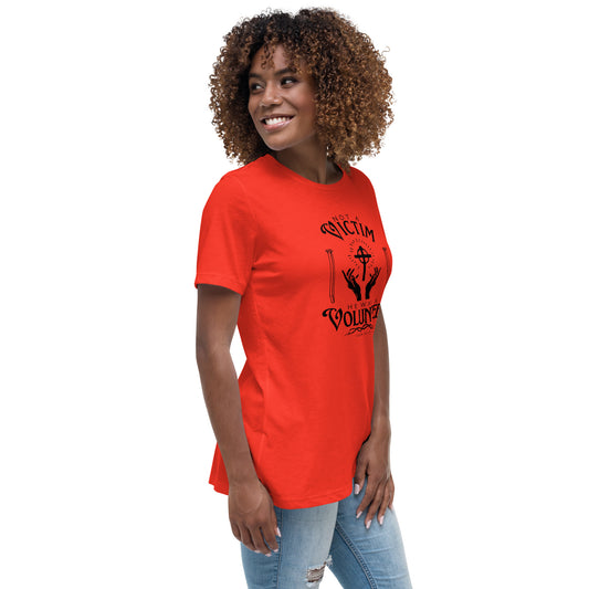 Not A Victim (Black Design) Women's Relaxed T-Shirt